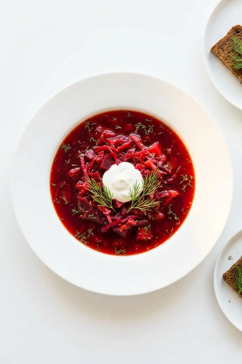 Chef Derek's homemade borscht — a scratch-made Boot Tavern staple in East Selkirk, MB